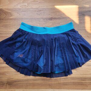 New Balance Turquois & Navy Mesh Tennis Skirt Sz M